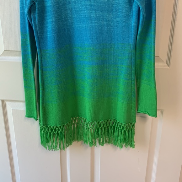 Lilly Pulitzer Tatum Ombré Fringe Cardigan Sweater XS NWT - Picture 9 of 10